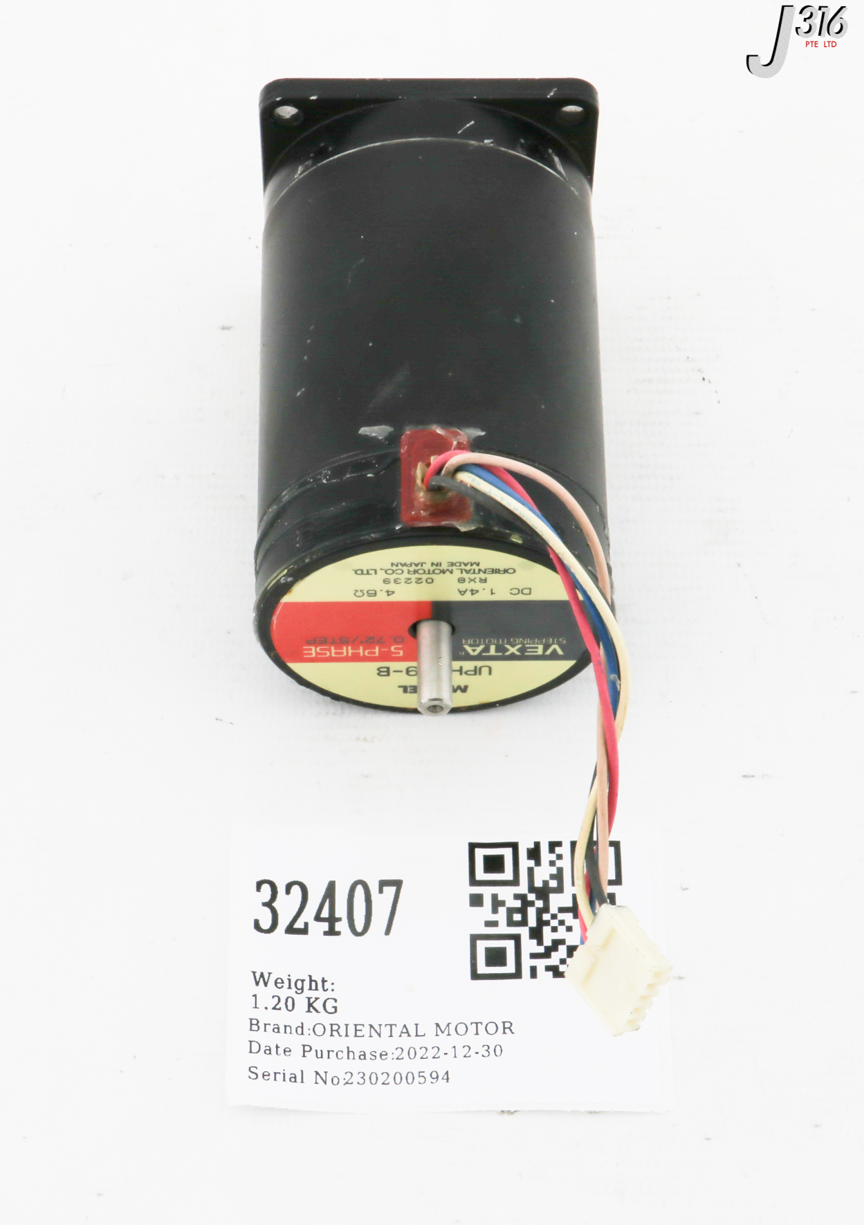 32407 ORIENTAL MOTOR VEXTA 5-PHASE STEPPING MOTOR, 0.72 /STEP